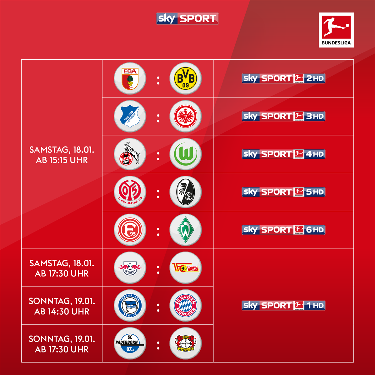 Deutsche Bundesliga Runde 18
