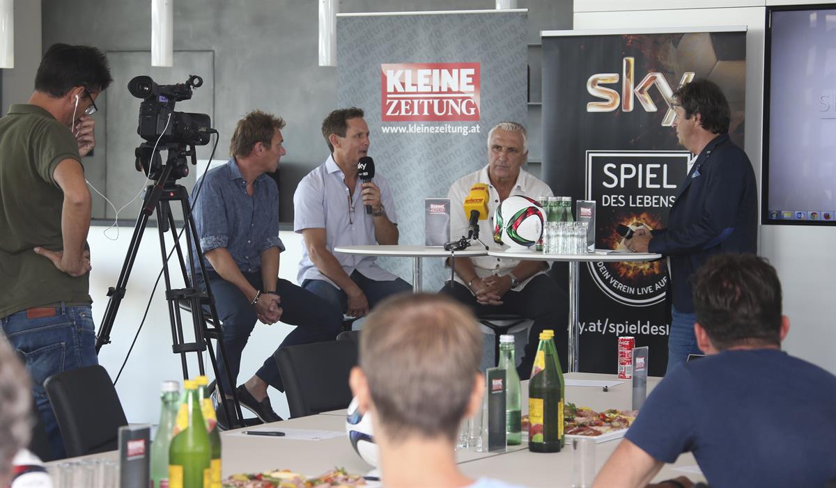 Die Sky Spiel des Lebens Pressekonferenz im Styria Media Center in Graz