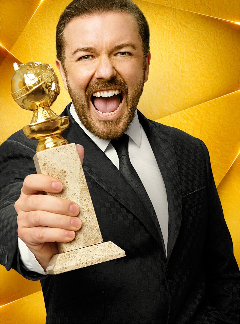 Moderator der 73. Golden Globes: Ricky Gervais 